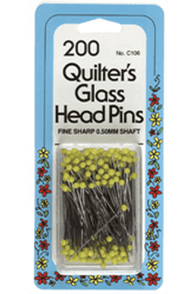 Glass Head Pins 1 3/8" Glass Head Pins 1 3/8"