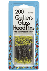 Glass Head Pins 1 3/8" Glass Head Pins 1 3/8"