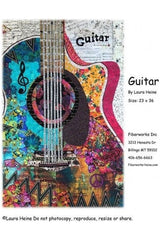 Guitar Collage Pattern Guitar Collage Pattern