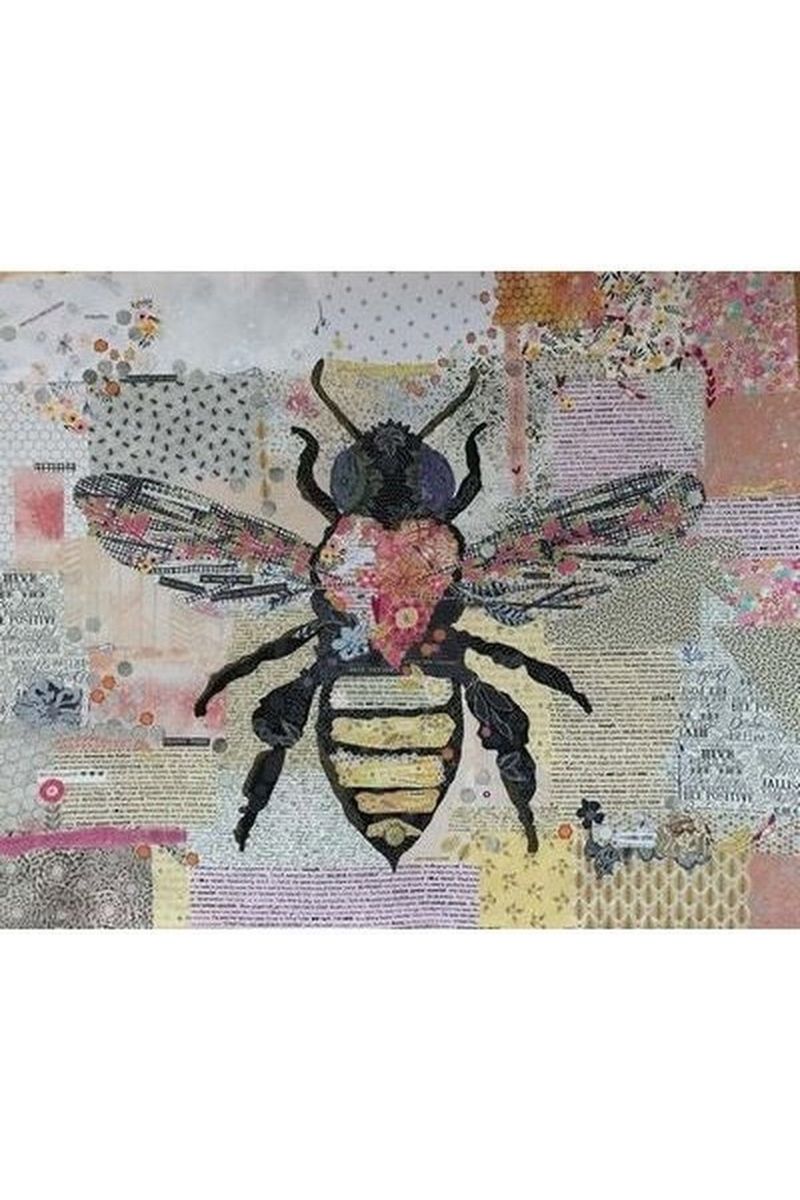 Honey Bee Collage Pattern Honey Bee Collage Pattern
