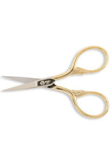 Gingher Gold-Handled Lion's Tail Embroidery Scissors - 3 1/2" Gingher Gold-Handled Lion's Tail Embroidery Scissors - 3 1/2"