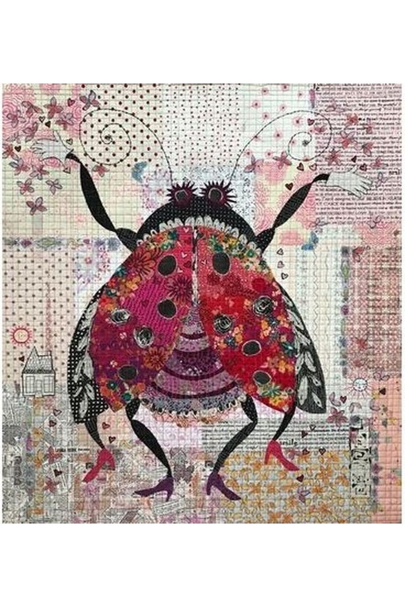 Scarlett The Lady Bug Collage Pattern Scarlett The Lady Bug Collage Pattern