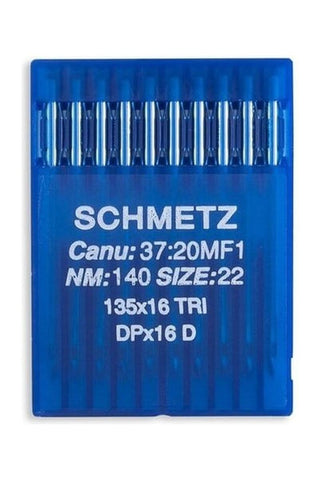 Schmetz Industrial Leather Needles - System: 135x16, DPx16 10/Pack TRI Schmetz Industrial Leather Needles - System: 135x16, DPx16 10/Pack TRI