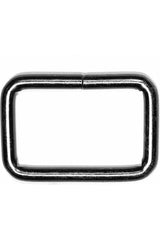 UNIQUE SEWING Rectangle Rings - 32mm 1 1/4" 4 pcs Gunmetal UNIQUE SEWING Rectangle Rings - 32mm 1 1/4" 4 pcs Gunmetal