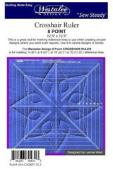 Westalee 8 Point Crosshair Square Deluxe 12.5" With Block Lines #WA-CHS8PT-12.5 Westalee 8 Point Crosshair Square Deluxe 12.5" With Block Lines #WA-CHS8PT-12.5
