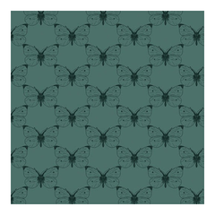 Bee Haven, Etched Cabbage Butterfly* (Sold By 1/2 Meter)