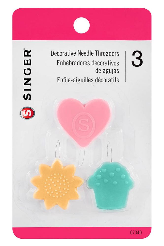 Singer, Breast Cancer Awareness Decorative Needle Threaders - 3pk