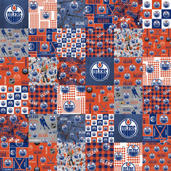 Sykel Enterprises Fabric, NHL Edmonton Oilers* (Sold by 1/2 meter)