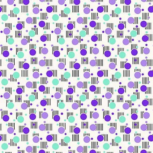 Nana Mae 8, Retro Dots (Sold By 1/2 Meter)