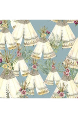 Fabric, Forest Friends Tee Pee - 18675-Blue