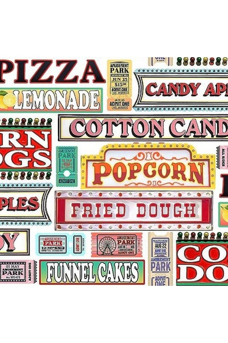 Fabric, 3 Wishes Fabric - Amazement Park Concessions - 18737-Multi