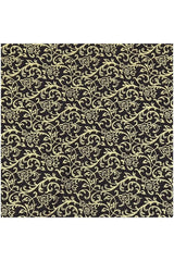 Fabric, Siltex, Metallic Christmas Vines - Red, cream, black - ST-METL