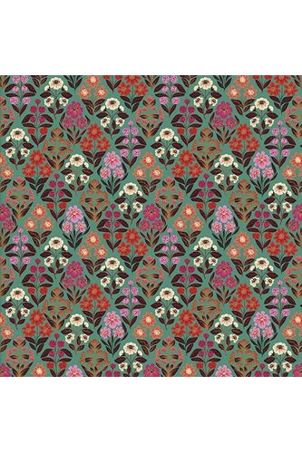 Fabric, 3 Wishes Fabrics, Folk Flora Collection