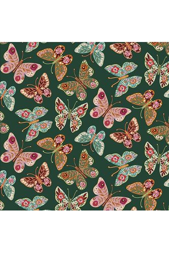 Fabric, 3 Wishes Fabrics, Folk Flora Collection