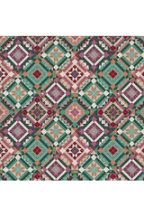 Fabric, 3 wishes Fabrics, Folk Flora/Folk Geo - 20830-Multi