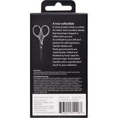 Gingher 3 1/2in Goldhandle Lions Tail Embroidery Scissors - view 2