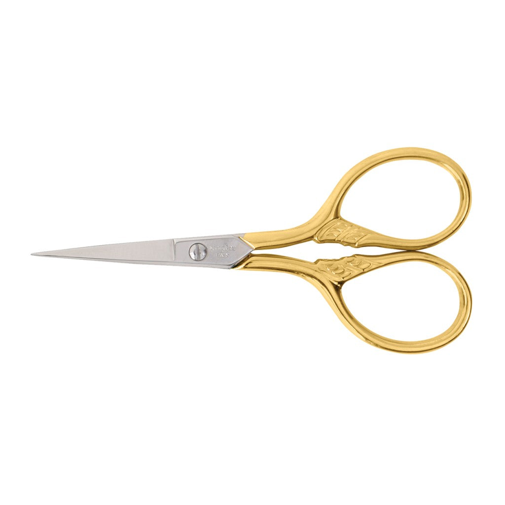 Gingher 3 1/2in Goldhandle Lions Tail Embroidery Scissors - view 3