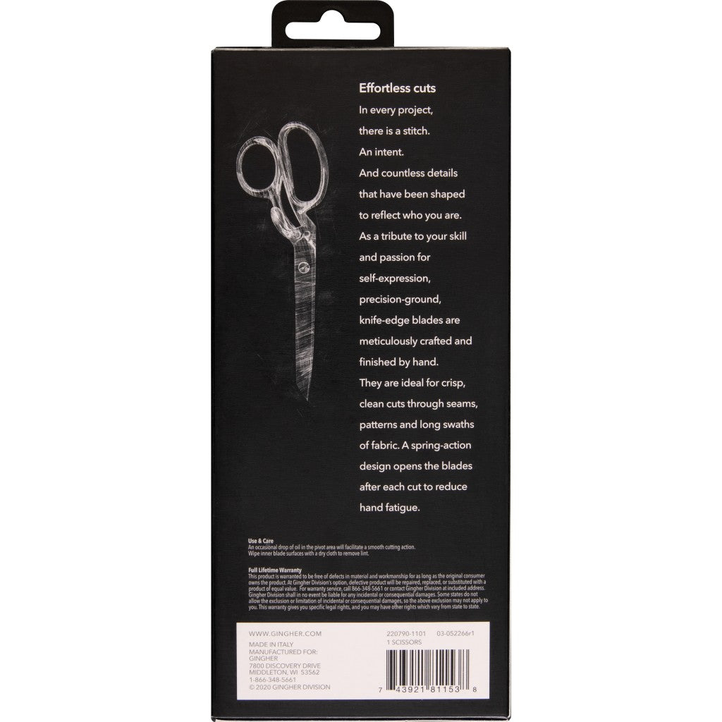 Gingher 8in Knife Edge Spring Action Dressmaker Shears - view 2
