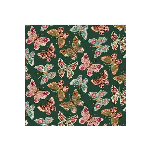 Fabric, 3 Wishes Fabrics, Folk Flora Collection