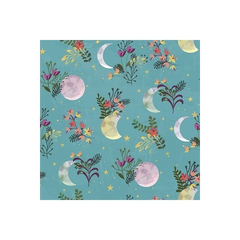 Fabric, Moonlight Florals - 18708-Turquoise