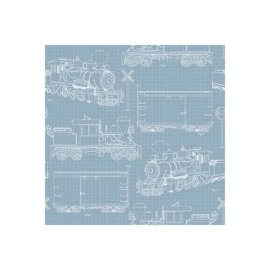 Steam in the Spring Blueprints - 18717-Blue