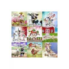 Welcome to the Funny Farm Animal Blocks - 18731-Multi