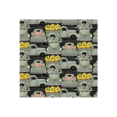 Fabric, 3 Wishes - White Cottage Farm, Farm Fresh Trucks - 20879-Charcoal