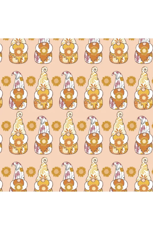 Fabric, Camelot Fabrics, Gnome Sweet Gnome Collection - Light Orange