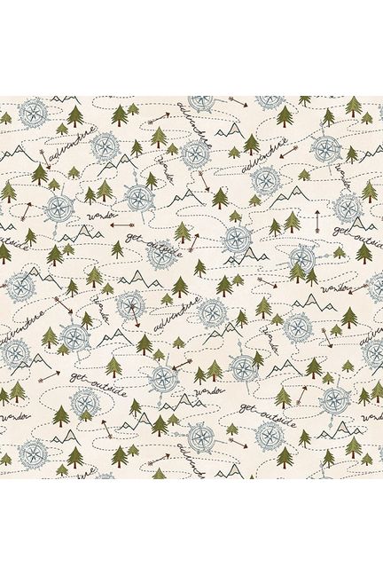 The Mountains Are Calling Collection - Flannel by Henry Glass