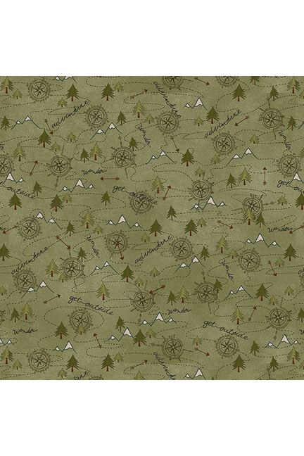 The Mountains Are Calling Collection - Flannel by Henry Glass
