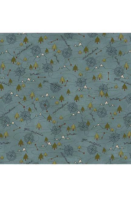 The Mountains Are Calling Collection - Flannel by Henry Glass