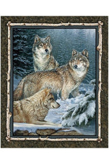 Contemplation Wall Panel Wolves - 49479