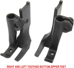 Left & Right Toe Zipper Foot Set, Walking Foot - Compound Feed