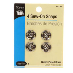 Dritz Snap Sew-On Size 4 Nickel