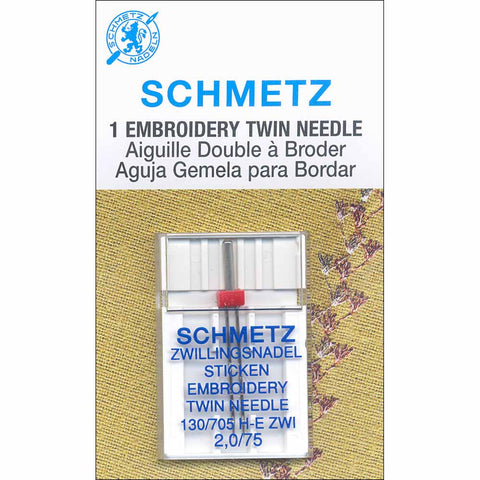 SCHMETZ Embroidery Twin Needles