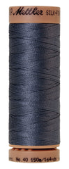 Mettler Silk-Finish 40wt Solid Cotton Thread 164yd/150M Blue Shadow