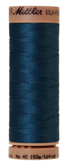 Mettler  Silk-Finish 40wt Solid Cotton Thread 150M Tartan Blue
