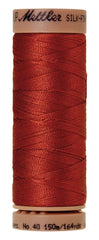 Mettler  Silk-Finish 40wt Solid Cotton Thread 150M Brick