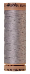 Mettler  Silk-Finish 40wt Solid Cotton Thread 150M Ash