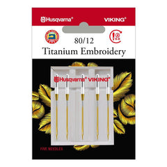 Viking Titanium Embroidery Needles, 5pk (130/705H)