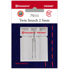 Viking Twin Stretch Needle, 130/705H - 75/11