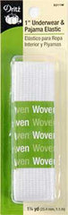 Dritz White Underwear & Pajama Elastic 1in x 1-1/4yd