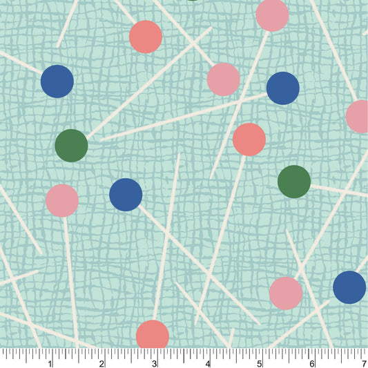 Phoebe Fabrics Color Stitch- Pin Prick* (Sold By 1/2 Meter)