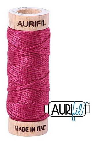 Aurifil Mako Cotton 6-Strand Floss 16 m 18 yd. spool - 1100 Red Plum