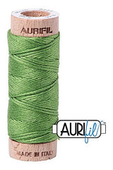 Aurifil Mako Cotton 6-Strand Floss 16 m 18 yd. spool - 1114 Grass Green