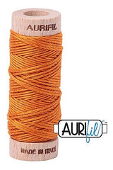 Aurifil Mako Cotton 6-Strand Floss 16 m 18 yd. spool - 1133 Bright Orange