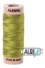 Aurifil Mako Cotton 6-Strand Floss 16 m 18 yd. spool - 1147 Light Leaf Green