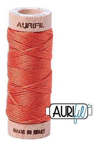 Aurifil Mako Cotton 6-Strand Floss 16 m 18 yd. spool - 1154 Dusty Orange