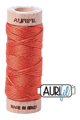 Aurifil Mako Cotton 6-Strand Floss 16 m 18 yd. spool - 1154 Dusty Orange