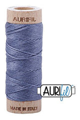 Aurifil Mako Cotton 6-Strand Floss 16 m 18 yd. spool - 1248 Dark Grey Blue